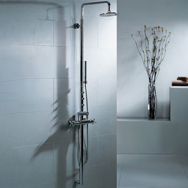 Flova XL Diamond Chrome Thermostatic Shower Column