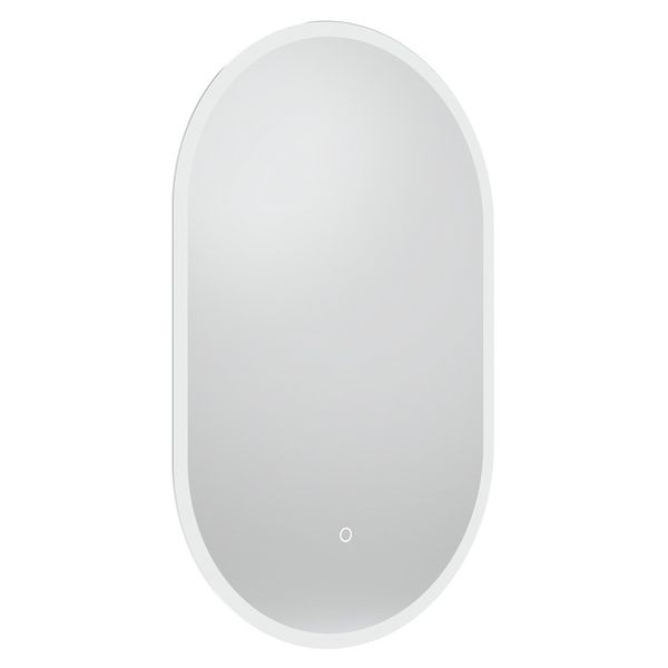 Tavistock Beta Oval Borderlit LED Mirror with Demister Pad - 500 x 800mm