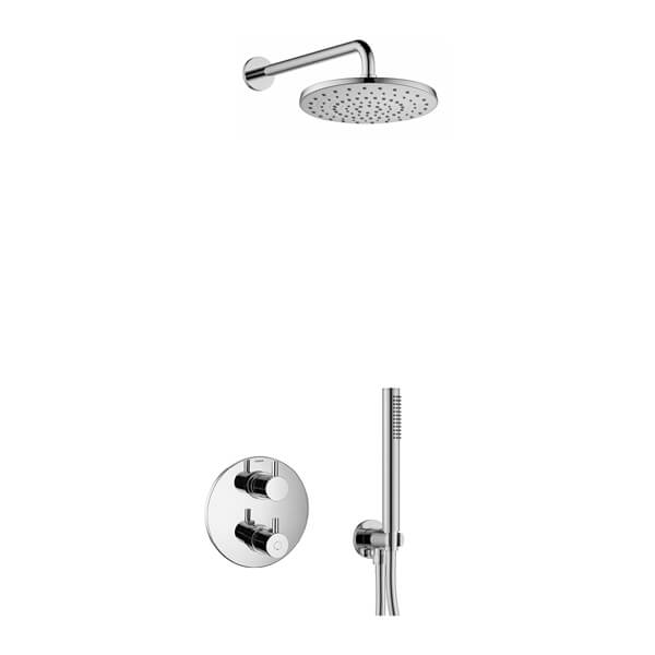 Flova Levo Thermostatic Concealed Mixer Valve with Shower Head and Handset