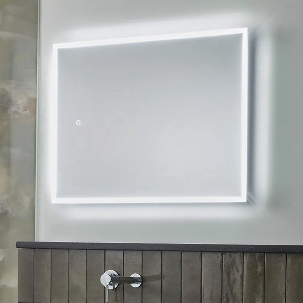 Alternate image of Tavistock Cadence Rectangular Borderlit Illuminated Mirror with Demister Pad and Charging Socket