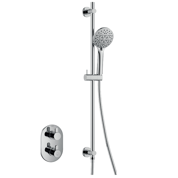Flova Smart Concealed Thermostatic Shower Mixer Valve with Slide Rail Kit