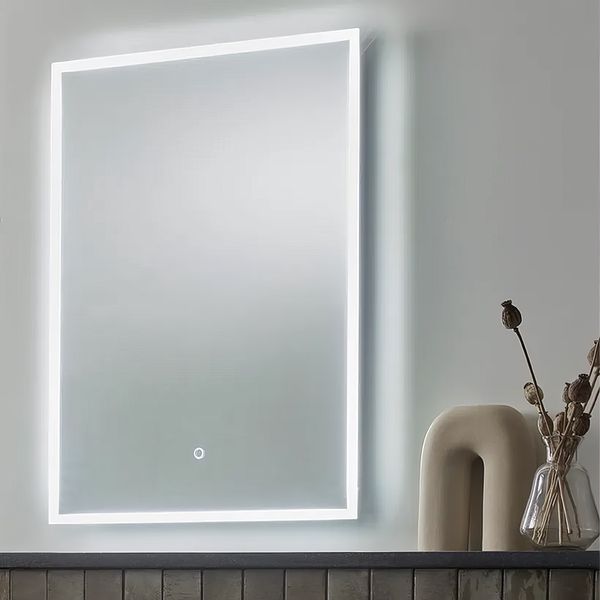 Tavistock Cadence Rectangular Borderlit Illuminated Mirror with Demister Pad and Charging Socket