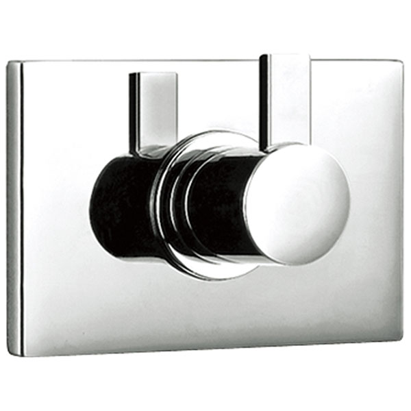 Flova Str8 Concealed Manual Chrome Shower Valve with Diverter - 1 Control