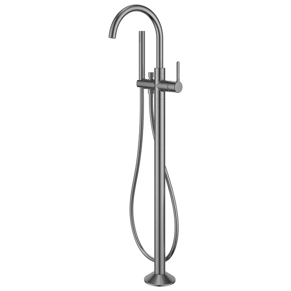 Additional image of Flova Moonlight Floor-Standing Bath Shower Mixer Tap with Handset and Hose