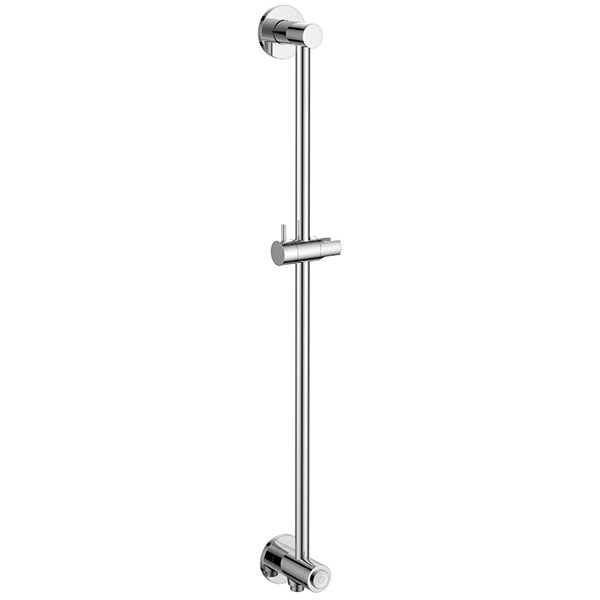 Flova Levo Slide Rail with Integral Wall Outlet and GoClick On Off Control - 750mm High