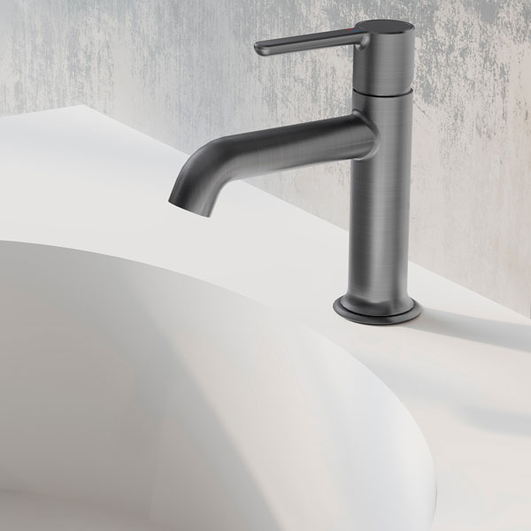 Alternate image of Flova Moonlight Deck Mounted Mono Basin Mixer Tap with Universal Clicker Waste - Lever Handle