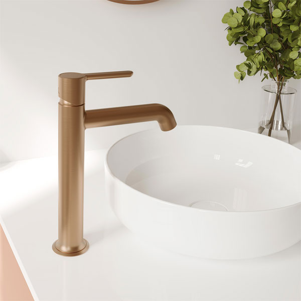 Alternate image of Flova Moonlight Deck Mounted Mono Basin Mixer Tap with Universal Clicker Waste - Lever Handle