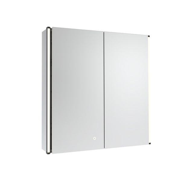 Tavistock Facade Illuminated Mirror Cabinet with Demister Pad and Shaver Socket - 2 Doors