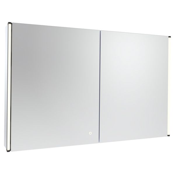 Alternate image of Tavistock Facade Illuminated Mirror Cabinet with Demister Pad and Shaver Socket - 2 Doors