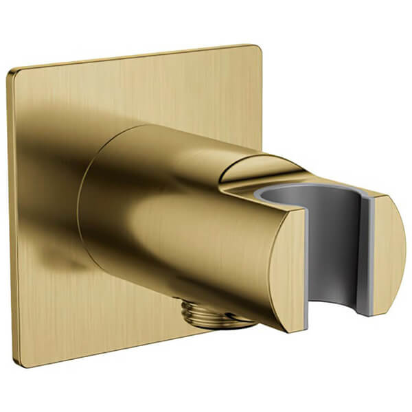 Alternate image of Flova Levo Wall Outlet Elbow With Shower Handset Holder - Square Plate