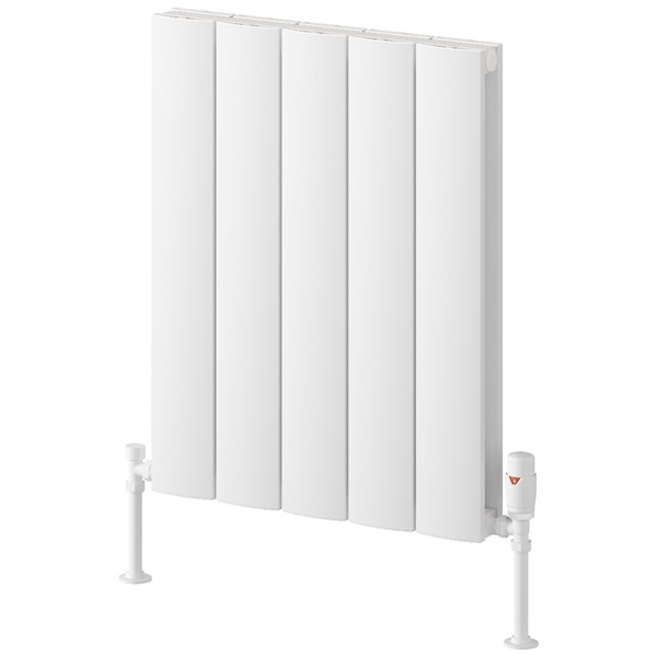 Reina Loco Horizontal Curved Designer Radiator - Aluminium - Double Panel - 600mm High