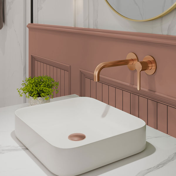 Alternate image of Flova Moonlight Wall Mounted 2-Hole Concealed Basin Or Bath Mixer Tap