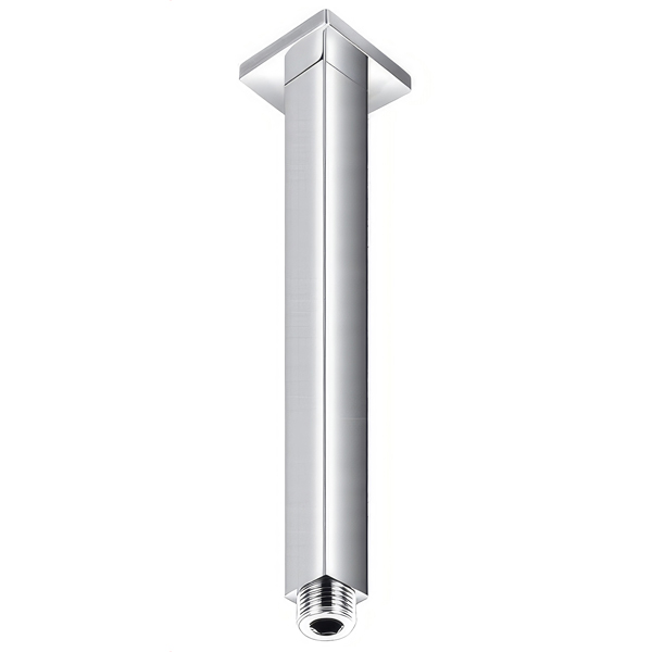 Additional image of Flova Str8 Diamond Chrome Brass Ceiling Mounted Square Shower Arm