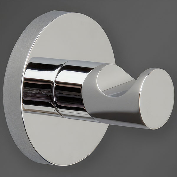Miller Lily Wall Mounted Chrome Robe Hook - Single or Double