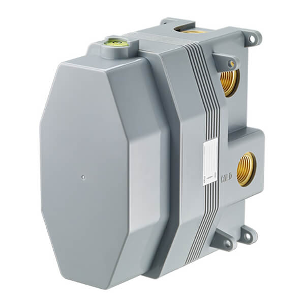 Additional image of Flova Liberty Concealed Thermostatic Diamond Chrome Shower Valve with SmartBox - Round Trim - 2 Controls