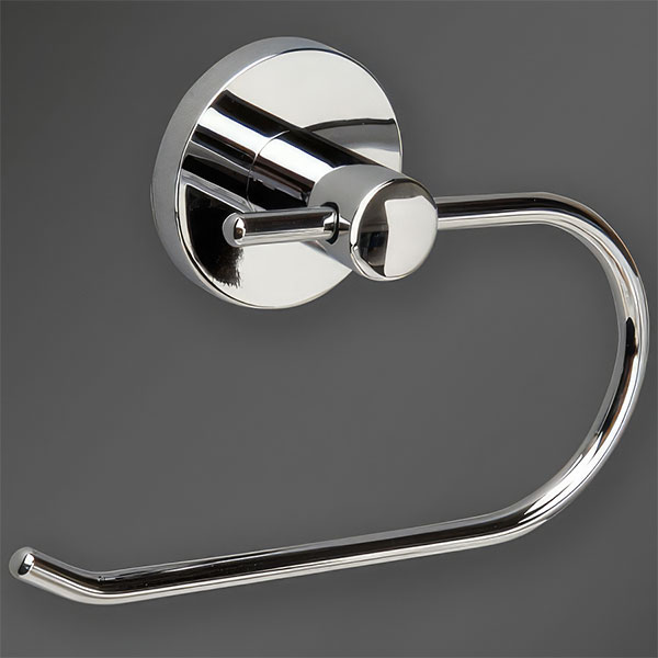 Miller Lily Contemporary Wall Mounted Chrome Toilet Roll Holder
