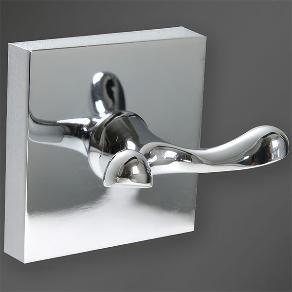 Alternate image of Miller Cube Wall Mounted Chrome Robe Hook - Single or Double