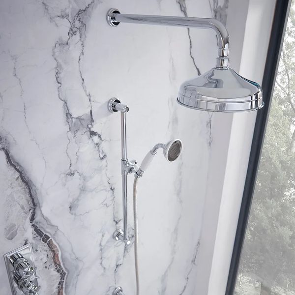 Alternate image of Tavistock Cheltenham Traditional Chrome Thermostatic Concealed Valve with Shower Set