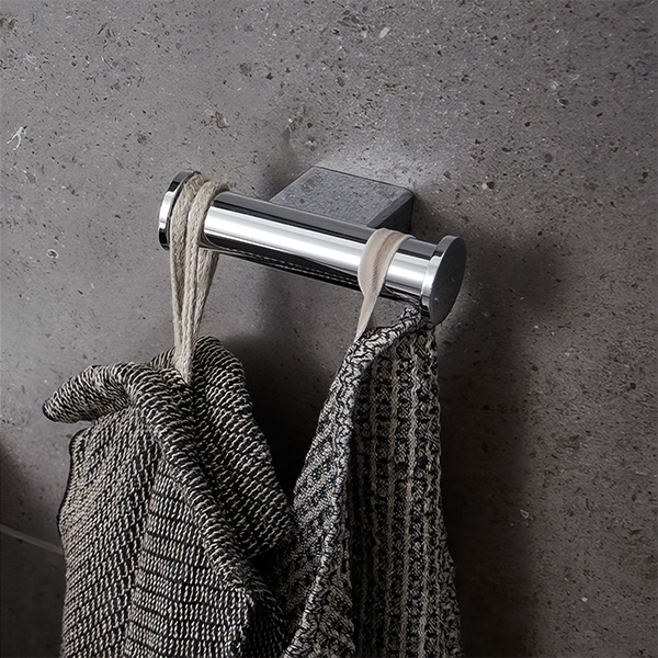 Additional image of Miller Boston Contemporary Chrome Double Robe Hook