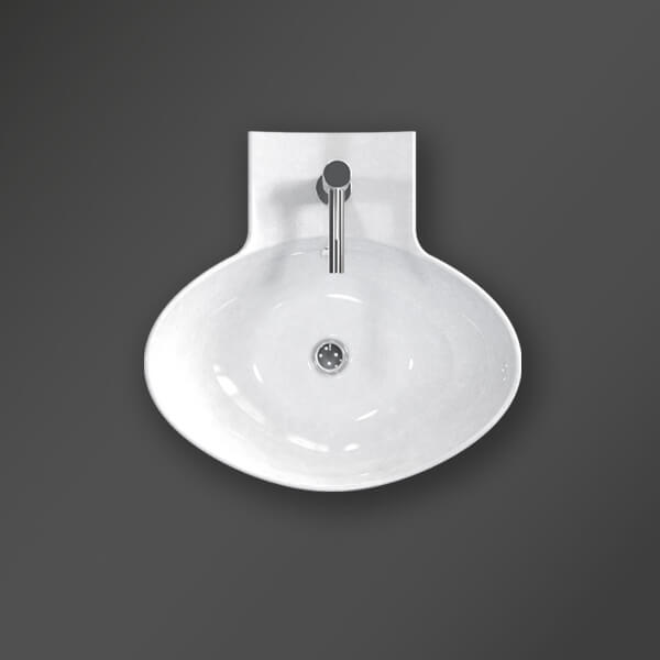 Additional image of Miller 500 x 495mm Countertop or Wall Mounted Ceramic Basin