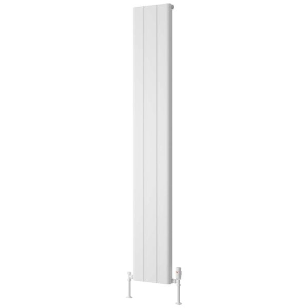 Reina Resia Vertical Flat Panel Radiator - Aluminium - 1800mm High