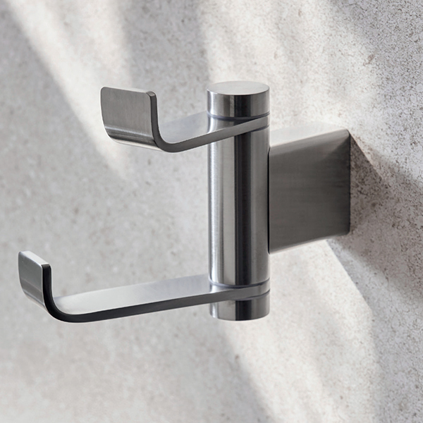 Additional image of Miller Miami Wall Mounted Swivel Double Robe Hook