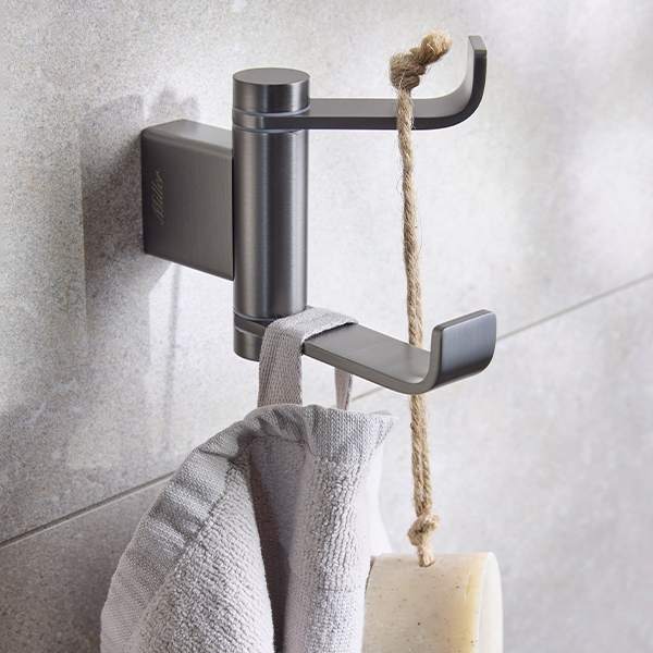 Alternate image of Miller Miami Wall Mounted Swivel Double Robe Hook