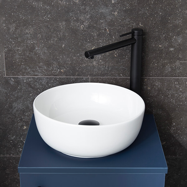 Miller 330mm Round Countertop White Basin