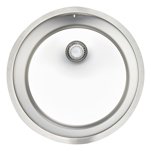 Alternate image of Reginox New York Stainless Steel Round Kitchen Sink - 1 Bowl - 463 x 463mm