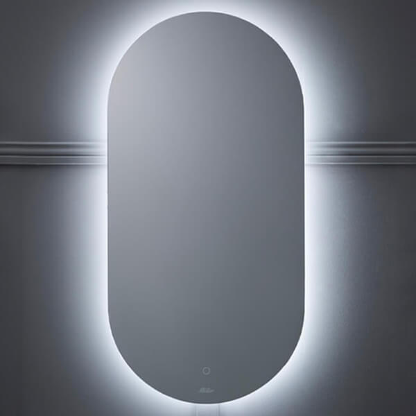 Additional image of Miller Ambient Oval LED Backlit Mirror with Demister Pad