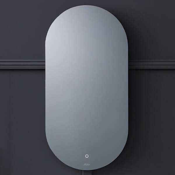 Miller Ambient Oval LED Backlit Mirror with Demister Pad