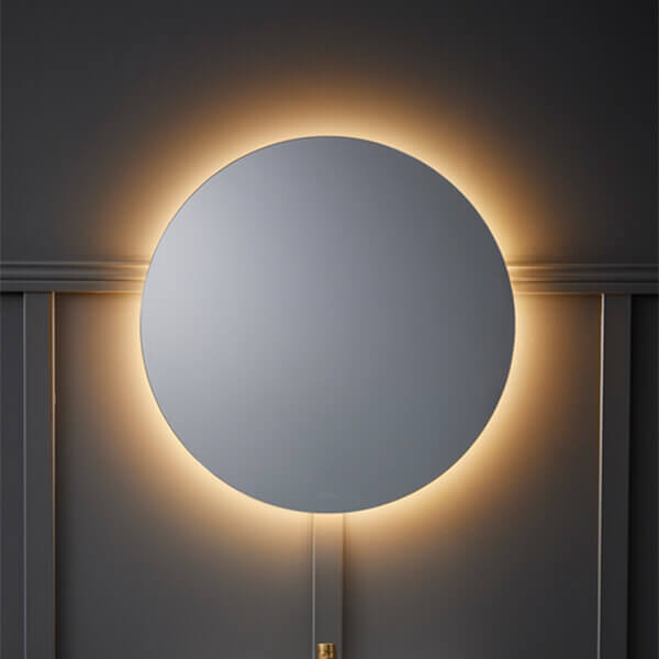 Additional image of Miller Ambient Round LED Backlit Mirror with Demister Pad