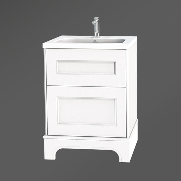 Miller Kensington Floorstanding Traditional Vanity Unit - 2 Drawers
