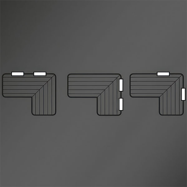 Alternate image of Miller Signature Wall Mounted Chrome Angled Corner Shower Basket - 250 x 200mm