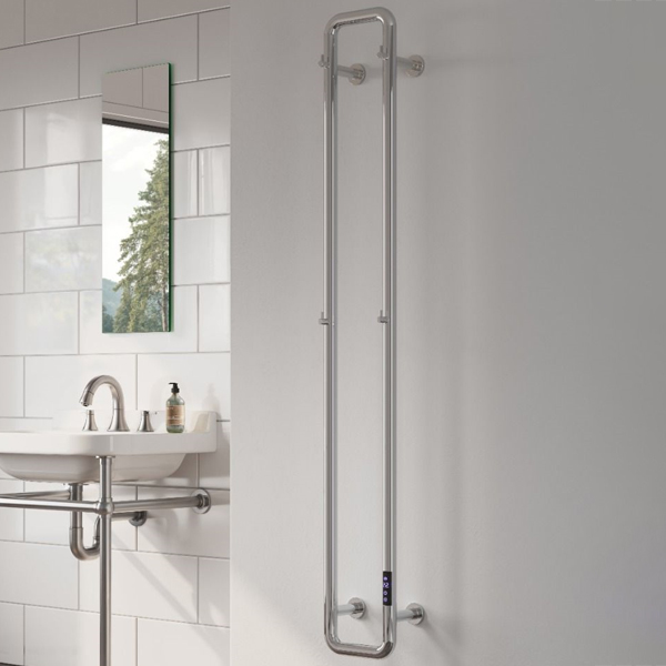 Reina Pelmo Dry Electric Towel Rail with LCD Display - 200 x 1500mm - Stainless Steel