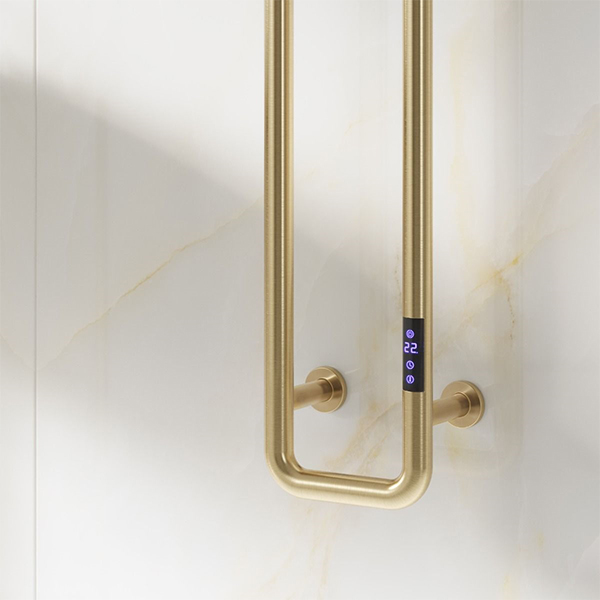 Alternate image of Reina Pelmo Dry Electric Towel Rail with LCD Display - 200 x 1500mm - Stainless Steel