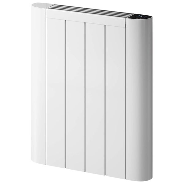 Reina Serre Flat Panel Dry Electric Radiator with LED Display - 580mm High - Aluminium