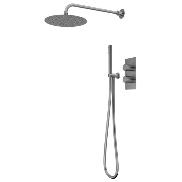 Alternate image of Tavistock Quantum Concealed Thermostatic 2 Outlet Shower Valve with Fixed Head and Handset