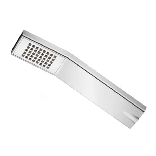 IMEX Square Chrome ABS Shower Handset - Single Spray Mode