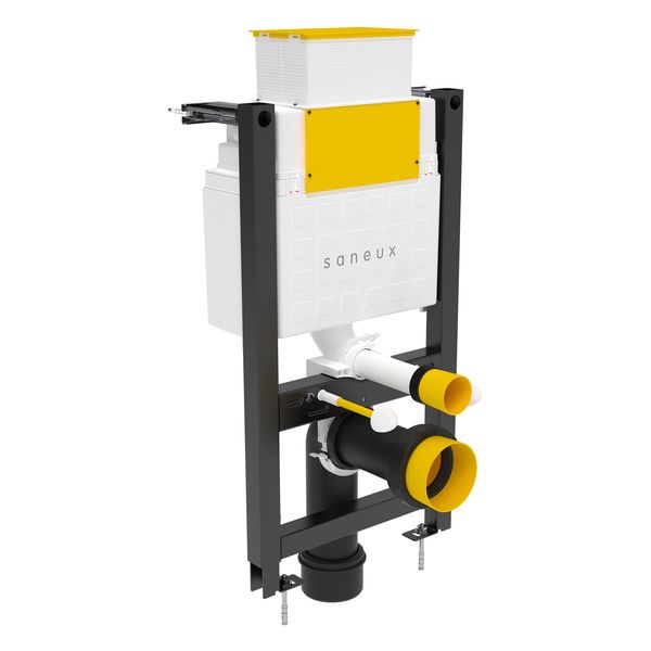 Saneux Flushe 2.0 Universal Frame with Mechanical Flush Cistern - 430mm Wide