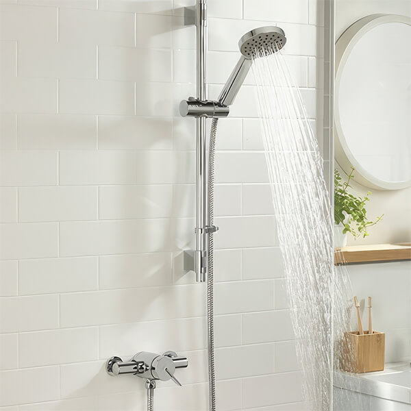 Bristan Sonique-3 Thermostatic Shower Mixer with Exposed Valve and Adjustable Slide Rail Kit