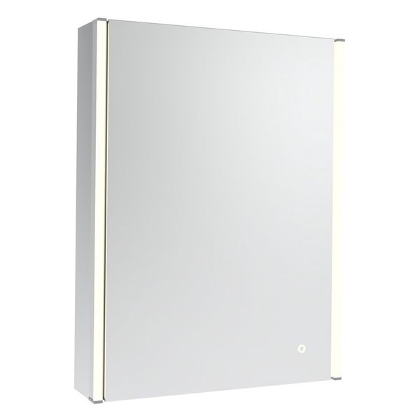 Tavistock Render Double-Sided Illuminated Mirror Cabinet with Socket - 500 x 665mm - 1 Door