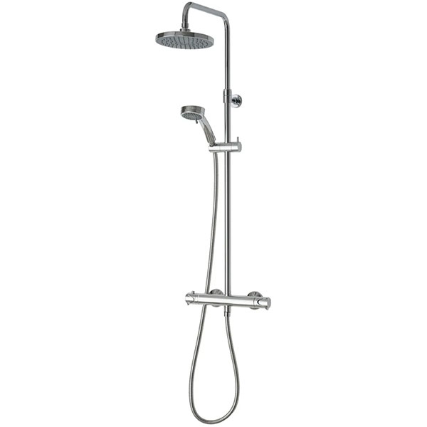 Triton Dene Chrome Contemporary Bar Diverter Mixer Shower Set