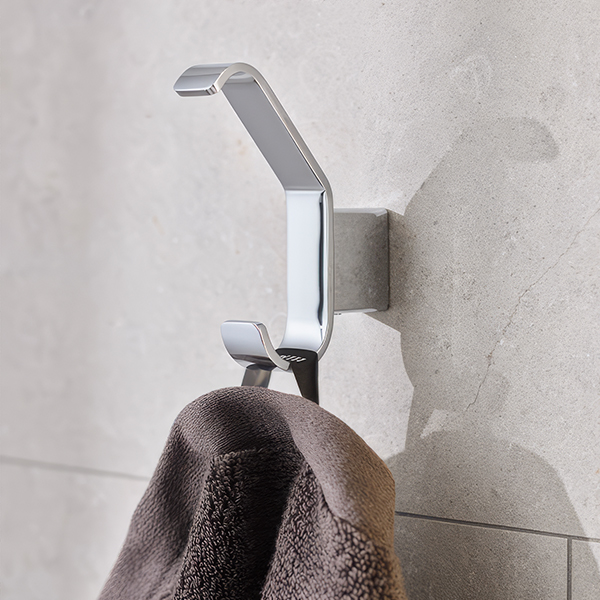 Additional image of Miller Orlando Wall Mounted Chrome Single Robe Hook