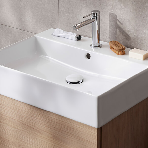 Miller Bloc Wall Hung Ceramic Basin