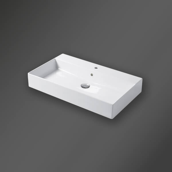 Alternate image of Miller Bloc Wall Hung Ceramic Basin