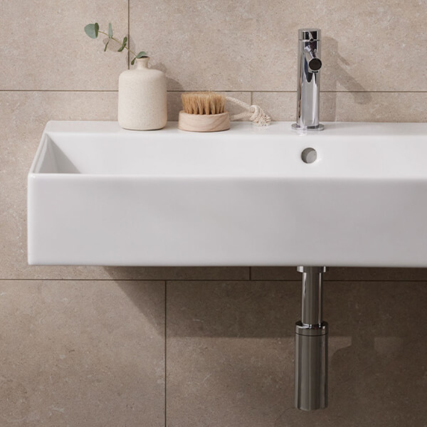 Alternate image of Miller Bloc Wall Hung Ceramic Basin