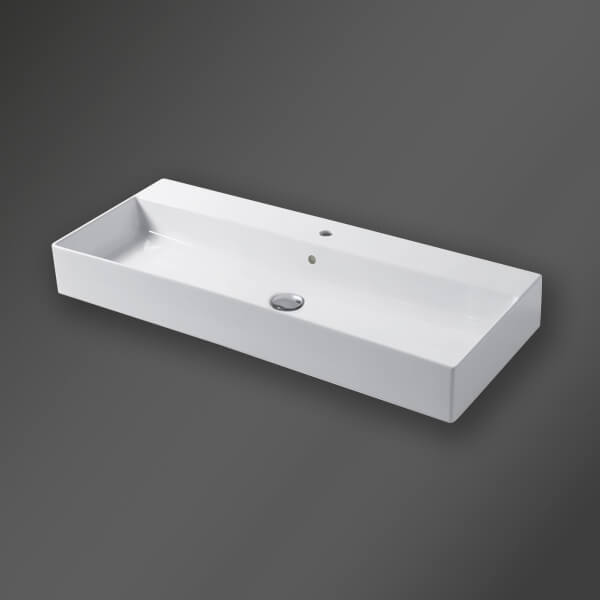 Alternate image of Miller Bloc Wall Hung Ceramic Basin