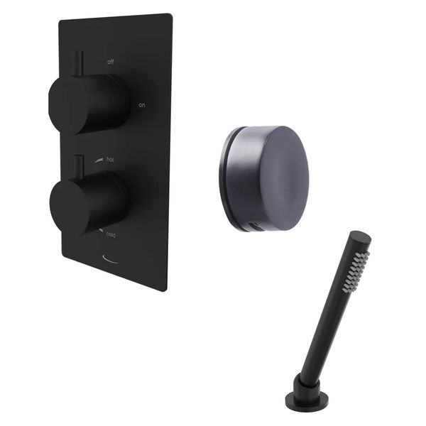 Additional image of Tavistock Quantum Concealed Thermostatic 2 Outlet Shower Valve with Overflow Bath Filler and Handset