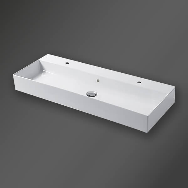 Alternate image of Miller Bloc Wall Hung Ceramic Basin